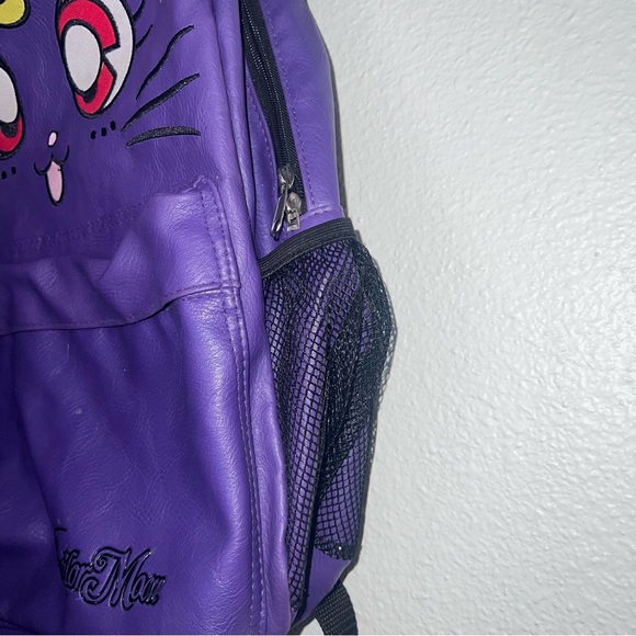 Sailor Moon Luna Cat purple backpack with pocket and cushion inside for … main image 4
